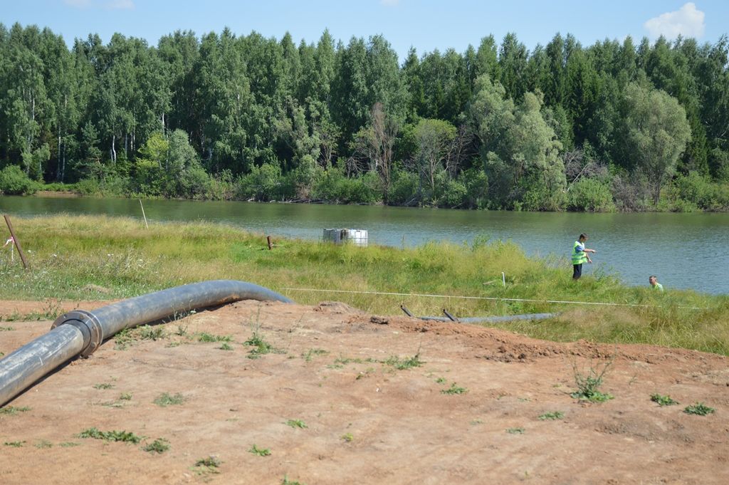 ​​​​​​​Начата очистка водоемов в Державино и Никольском Лаишевского района