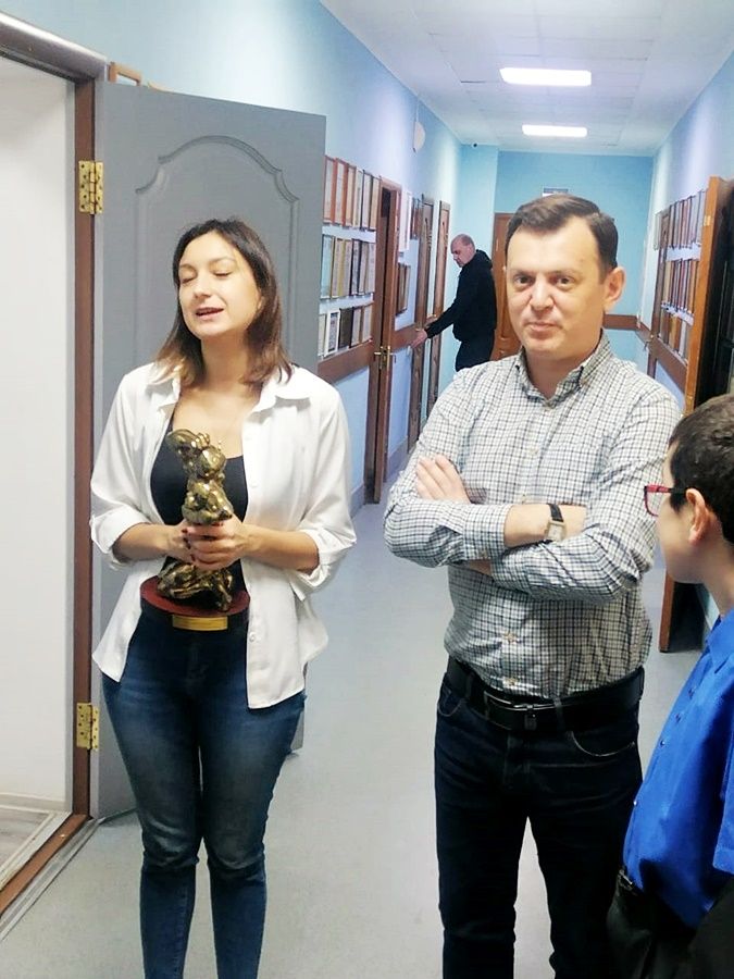Лаишевские школьники познакомились с командой  «Вести Татарстана» и узнали, как печатаются книги с шрифтом Брайля