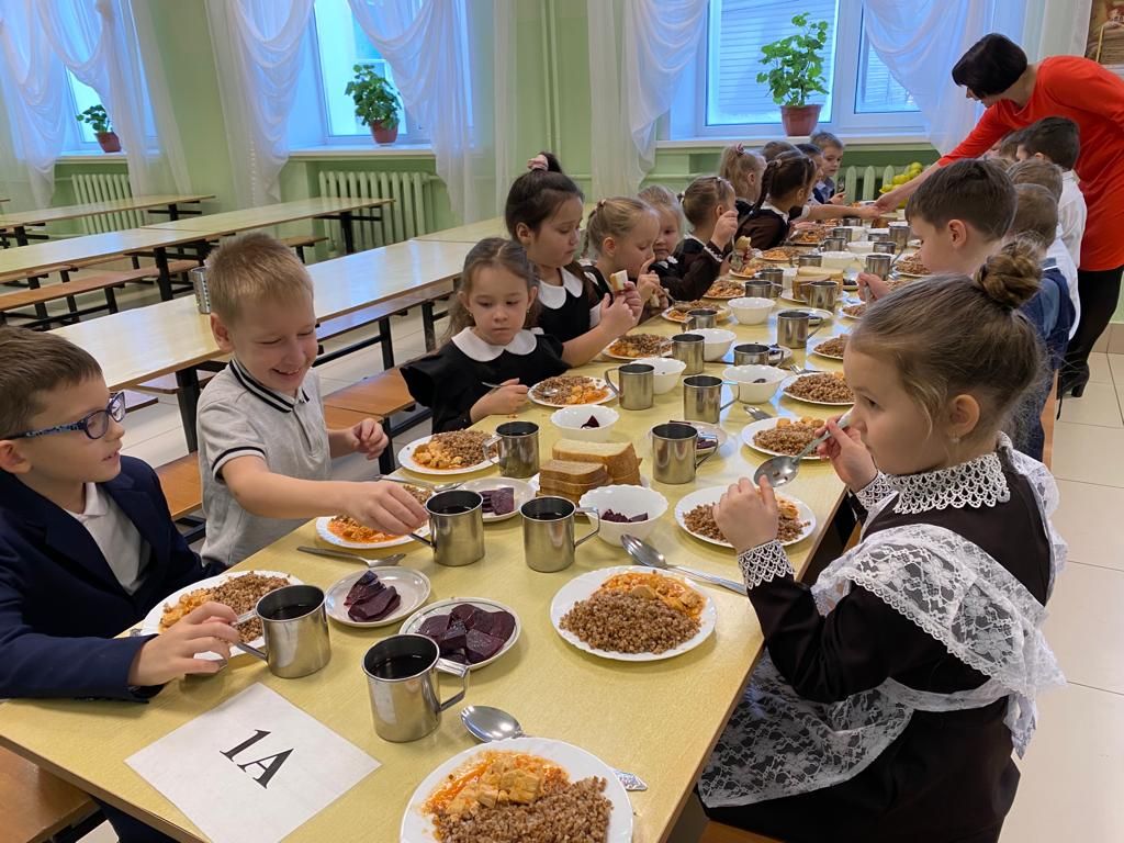 В Лаишевской гимназии №1 проверили качество питания