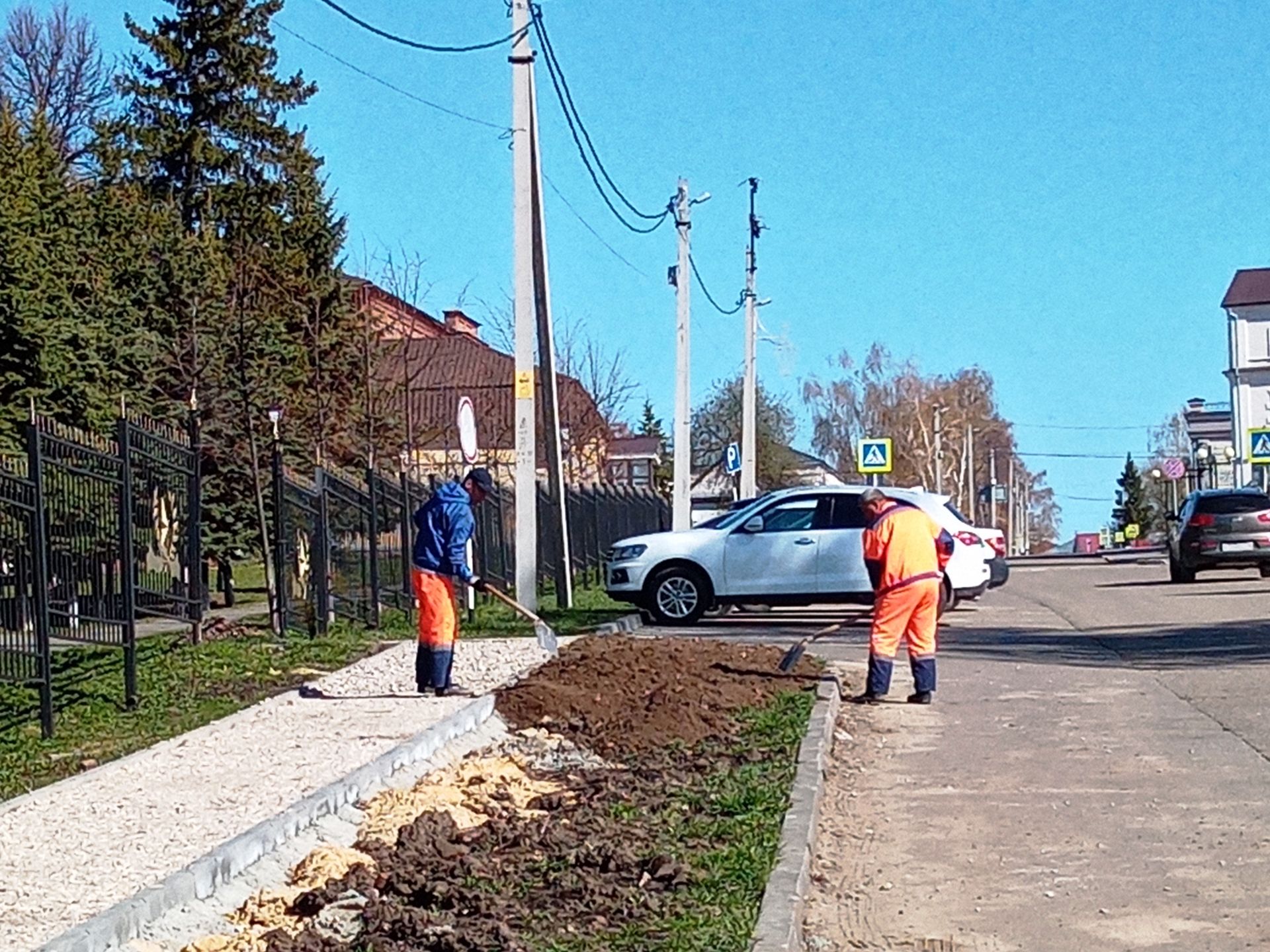 На двух улицах Лаишева появятся новые тротуары