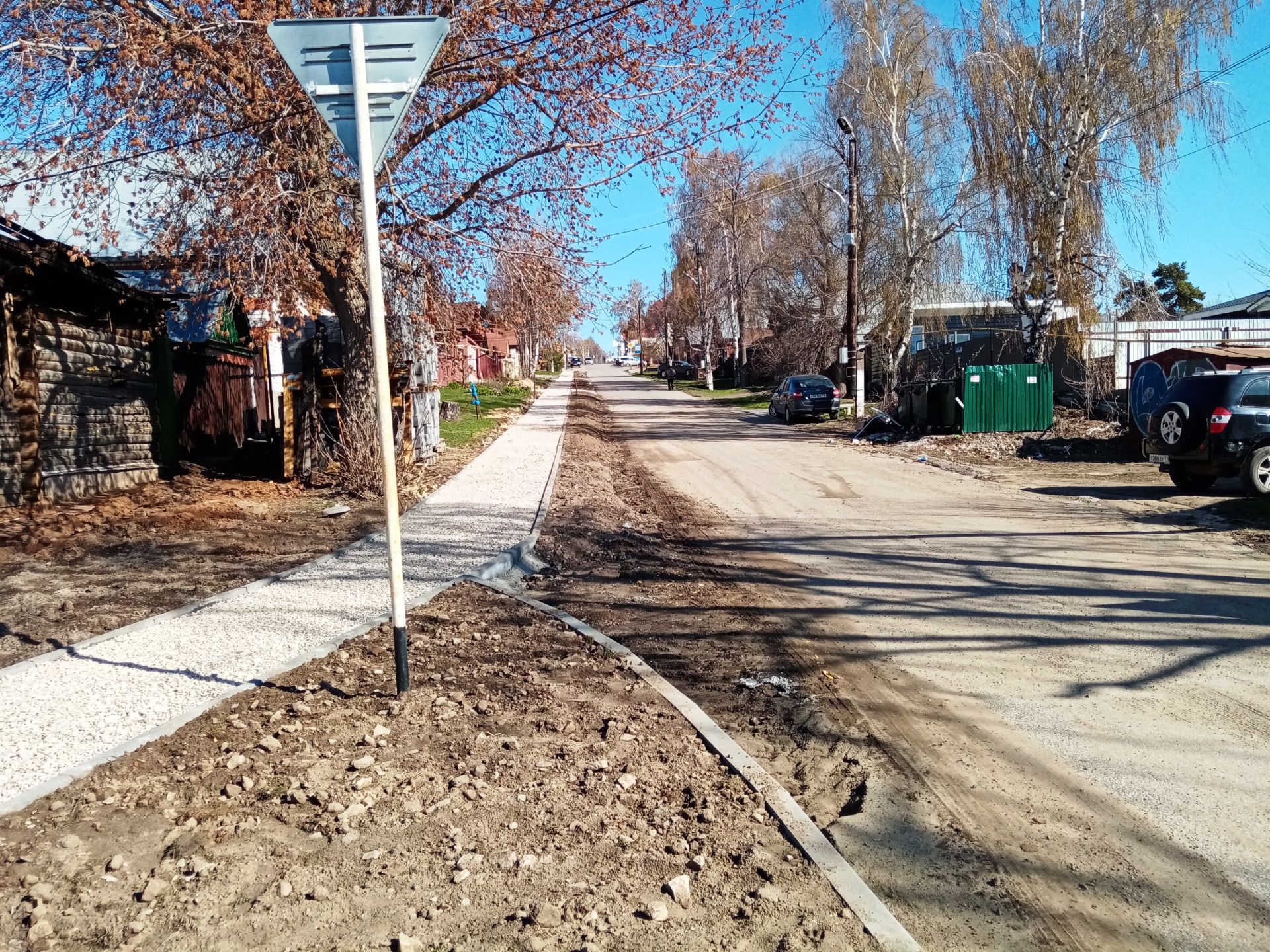 На двух улицах Лаишева появятся новые тротуары