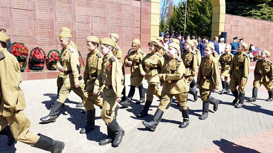 Лаишевцы собрались на митинге, посвященном Дню Победы