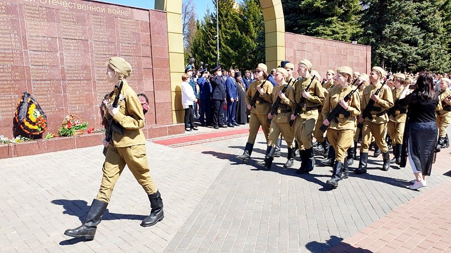 Лаишевцы собрались на митинге, посвященном Дню Победы