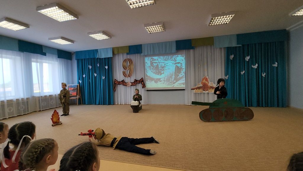 В детском саду «Айтишка» концерт к 9 Мая прошел на одном дыхании