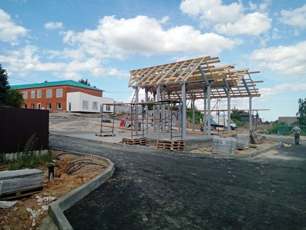 Лаишевский сквер обретает очертания