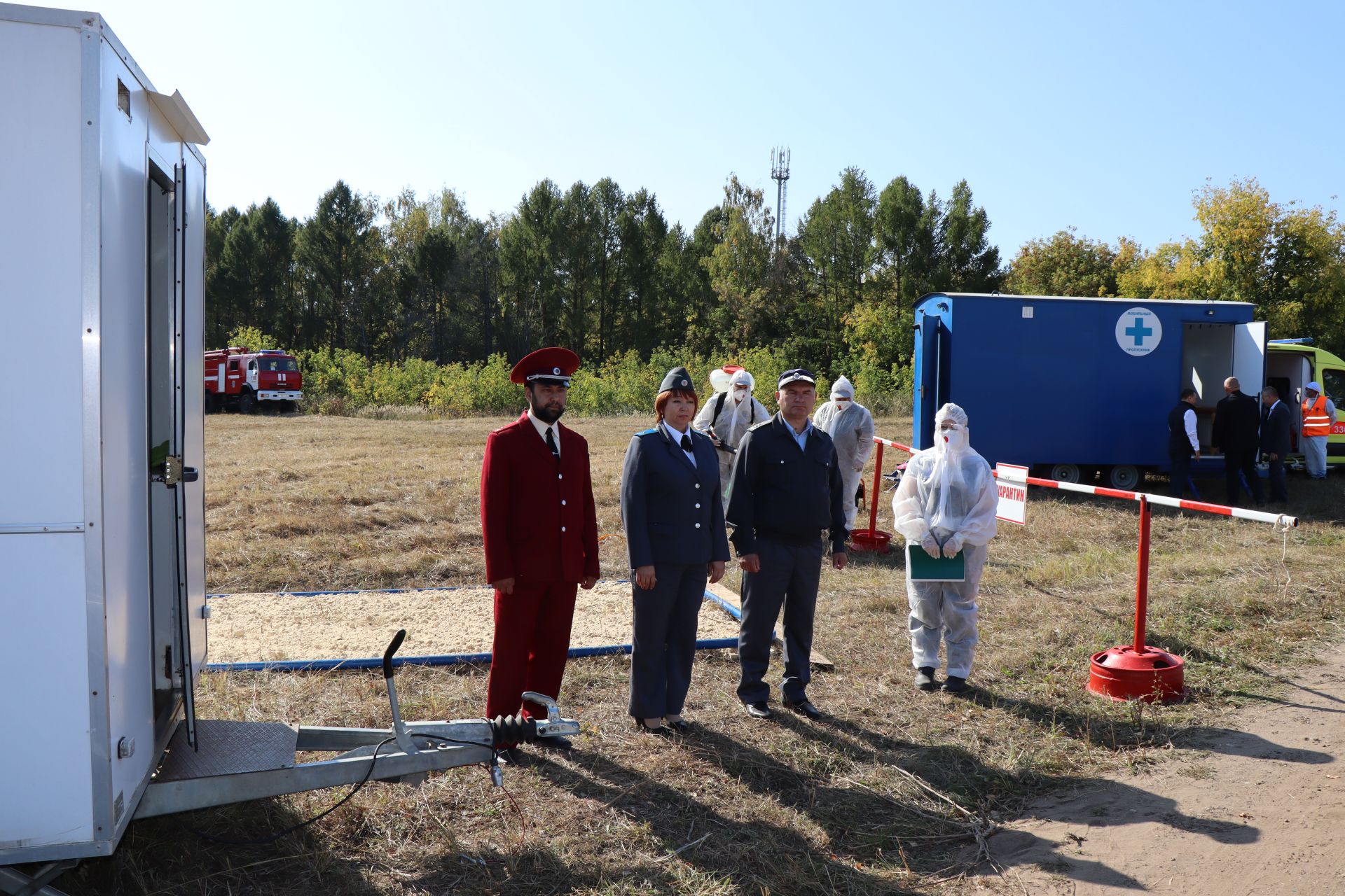 Сегодня в Лаишево прошли республиканские командно-штабные учения по ликвидации очага ящура