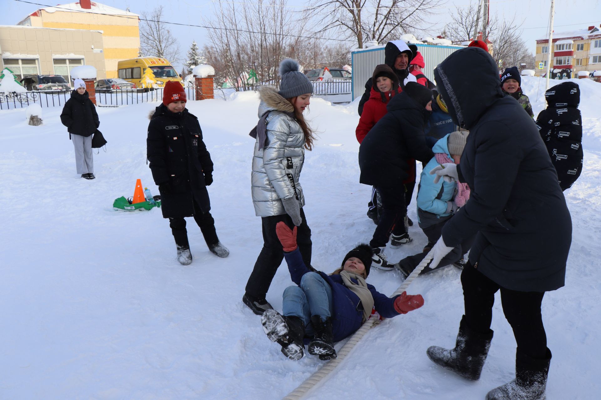 Яркие моменты встречи старого Нового года в Лаишево