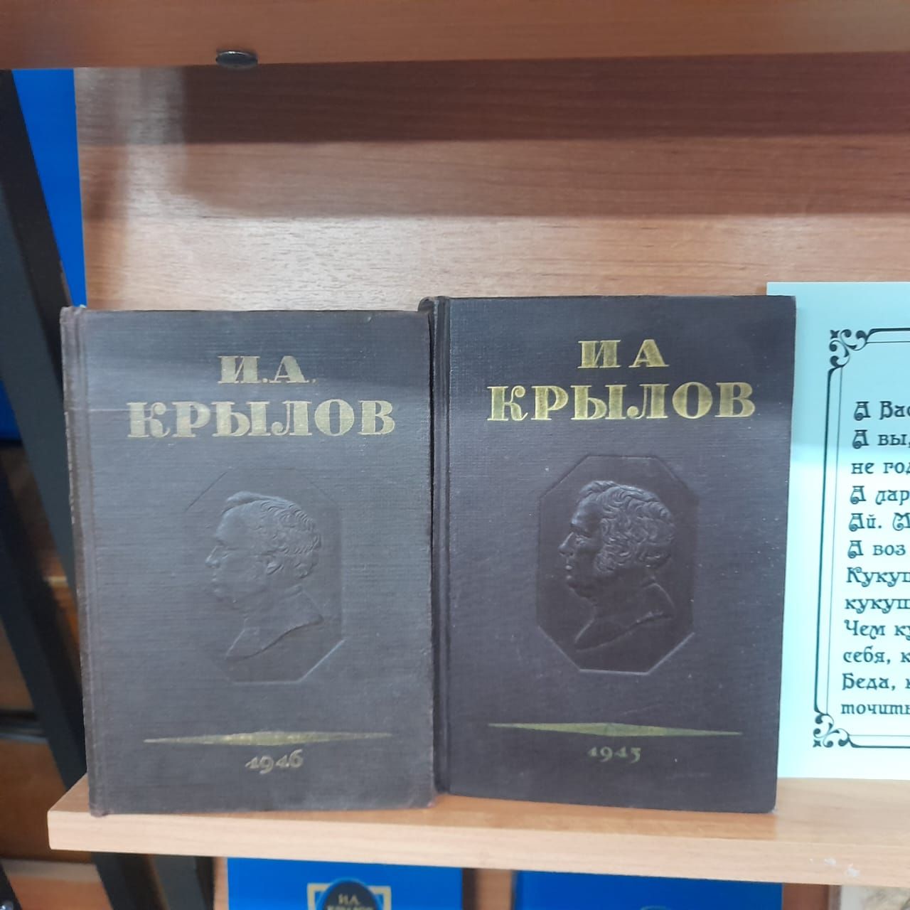 Новая книжная выставка в Лаишевской библиотеке посвящена баснописцу Ивану Крылову