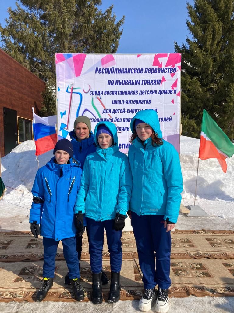 На XII республиканском первенстве по лыжным гонкам лидировала сборная Лаишевского детдома