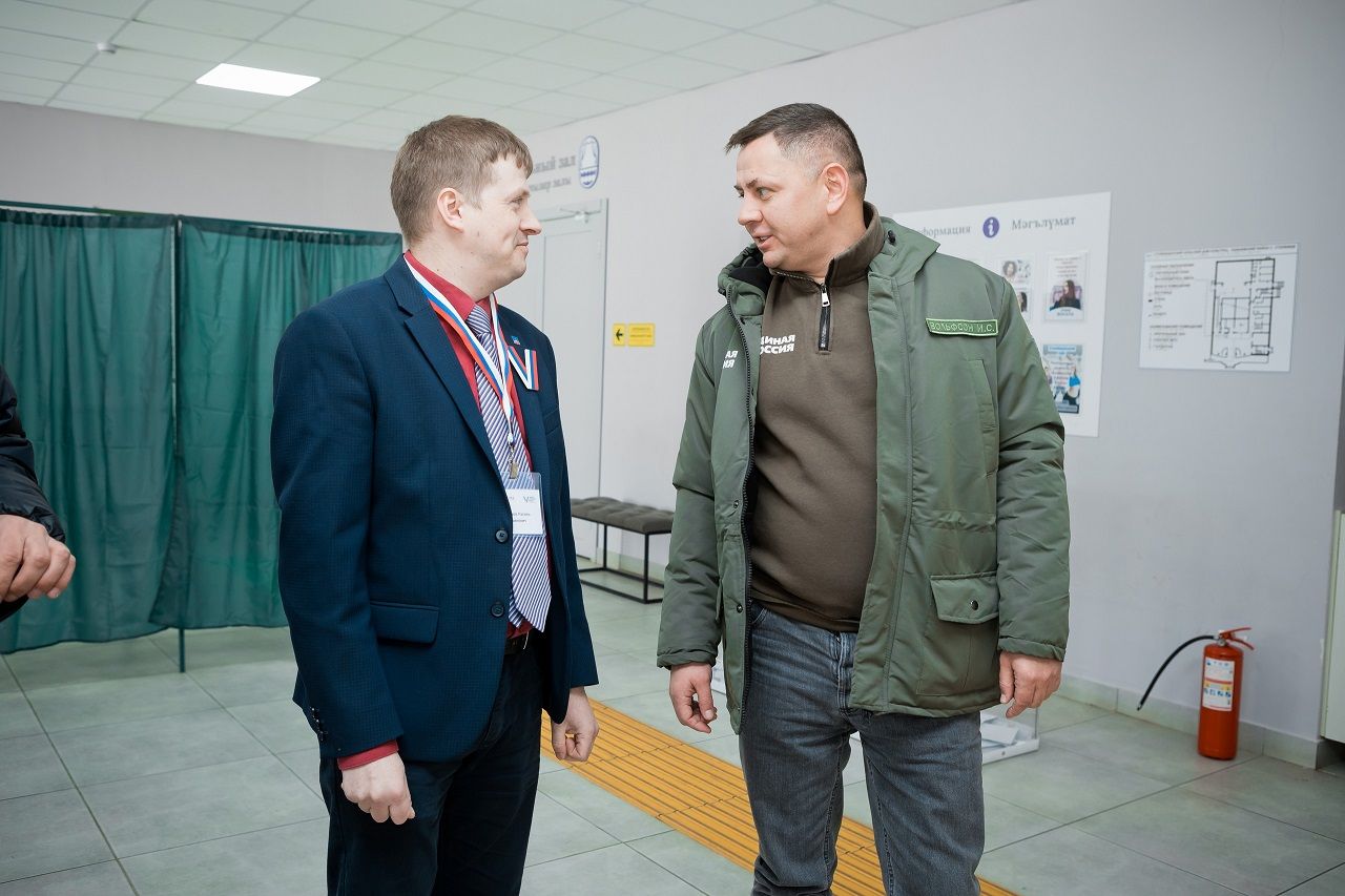 Избирательный участок в Лаишевском районе посетил депутат Государственной думы РФ