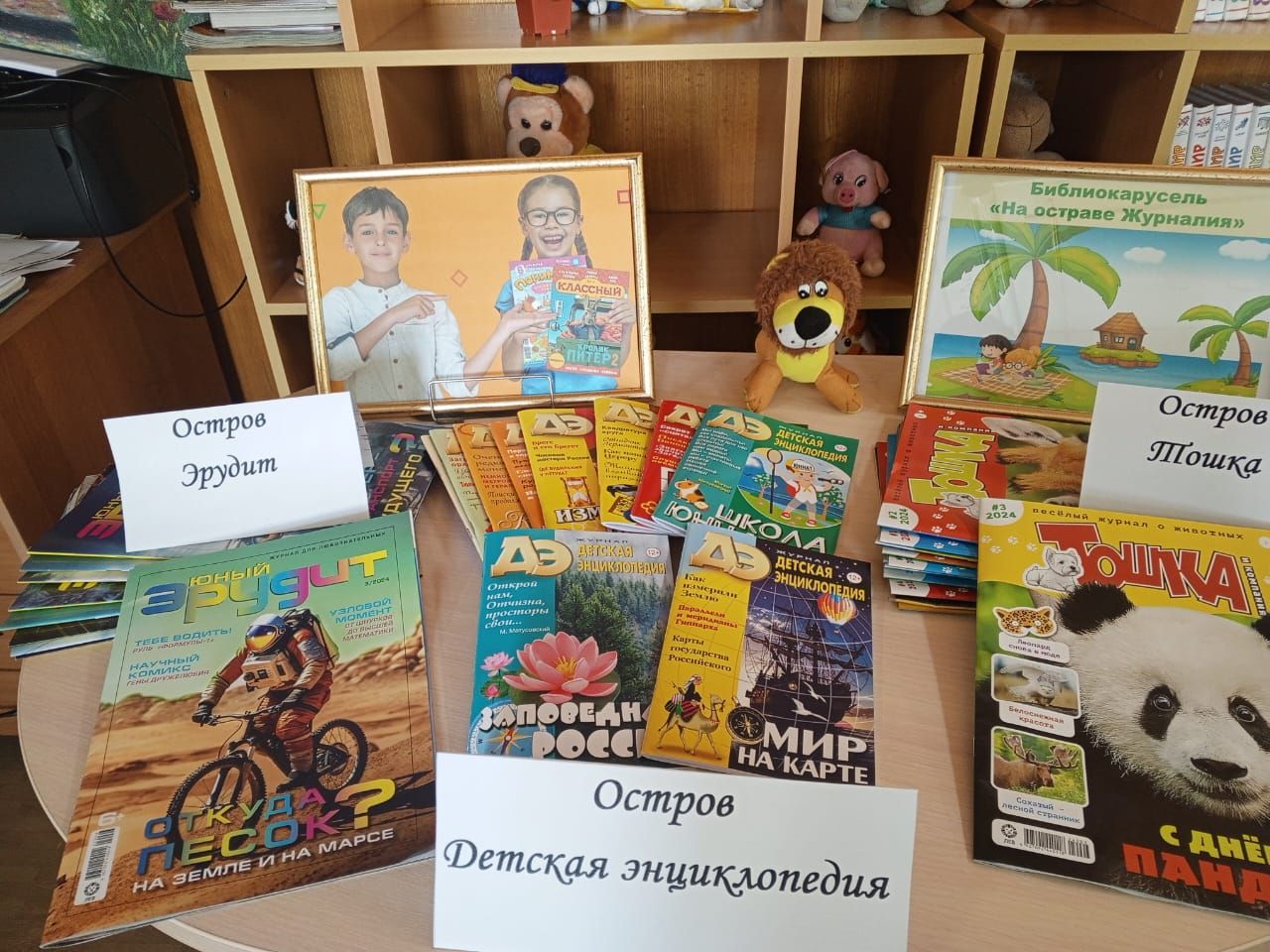 Лаишевские библиотекари познакомили детей с журналами их фондов учреждения