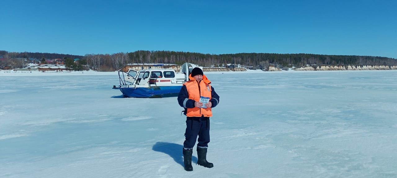 Лед в Лаишевском районе становится крайне опасным