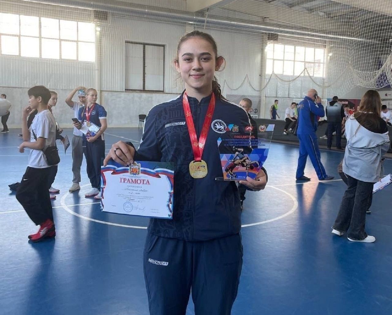 Лаишевская спортсменка одержала победу на соревнованиях по вольной борьбе