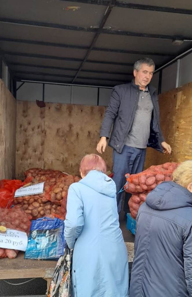 Сегодня лаишевские сельхозпроизводители торговали на ярмарке в Казани