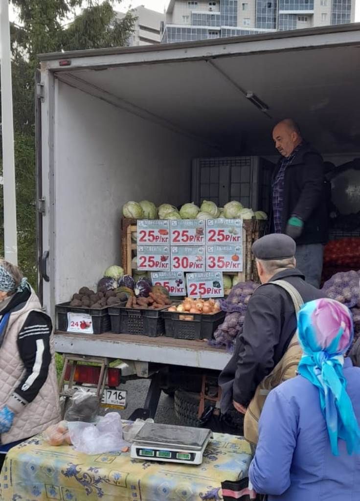 Сегодня лаишевские сельхозпроизводители торговали на ярмарке в Казани