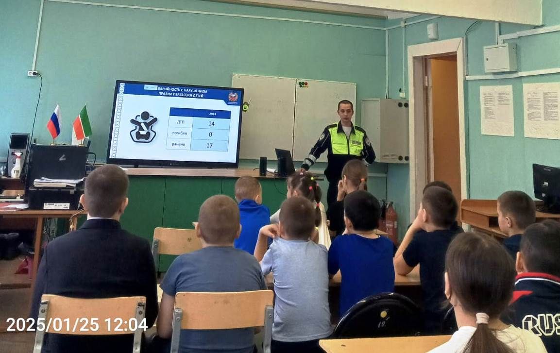 Кече Елга мәктәбенә ДАИ хезмәткәре килде