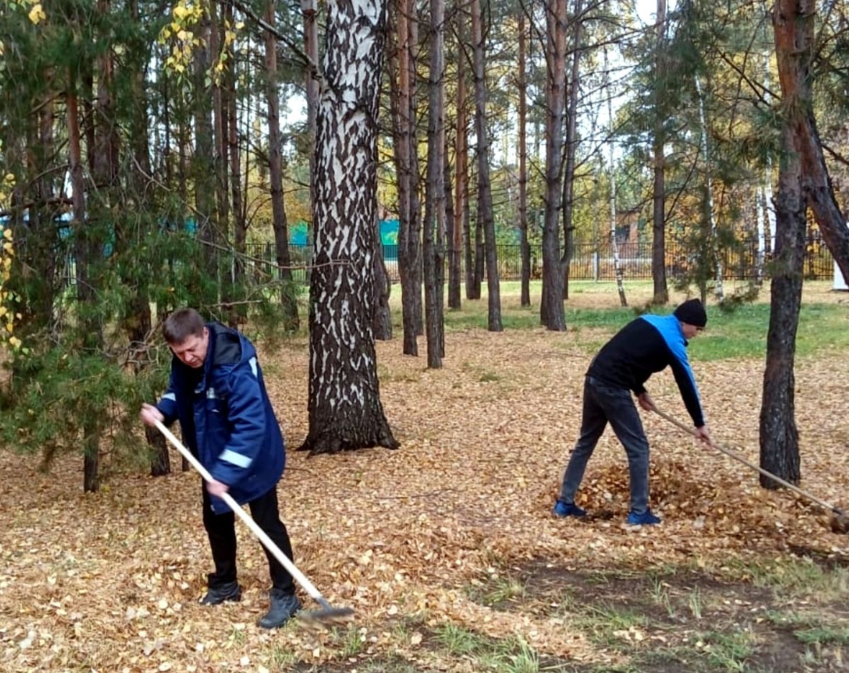 В Лаишевском районе проходят осенние субботники