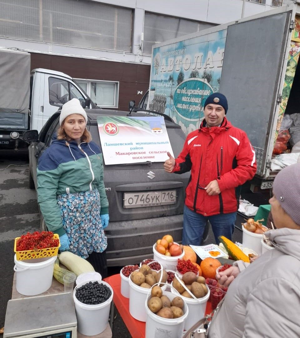 На Приволжском рынке Казани продукция из Лаишевского района пользовалась спросом