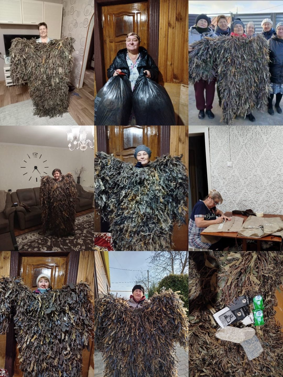 Волонтёры города Лаишево создают костюмы «Леший» для защитников: единство и забота в каждом стежке