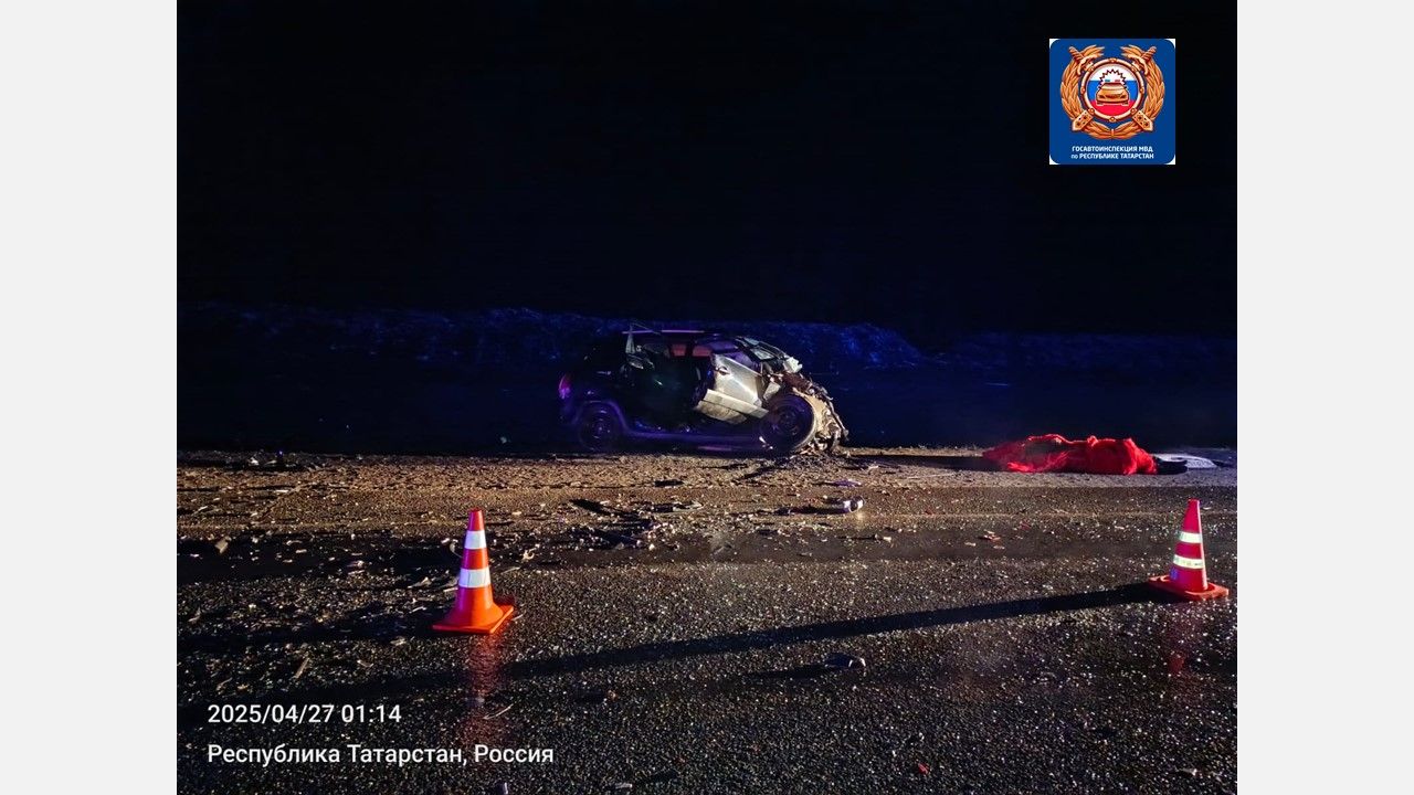 Трагедия на трассе Казань-Оренбург: после лобового столкновения автомобилей один погибший, у троих тяжелые травмы