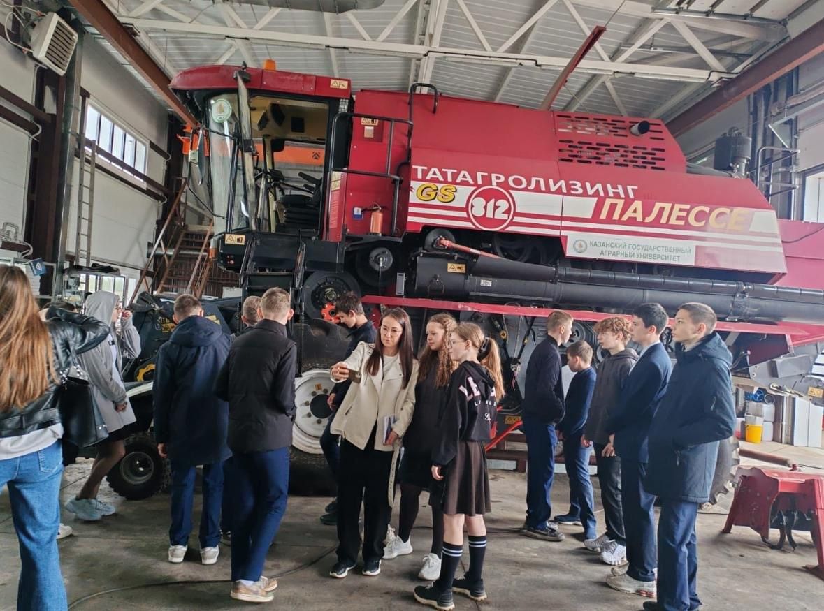 Учащиеся агрокласса из Лаишевского района узнали, как работает Агротехнобиопарк