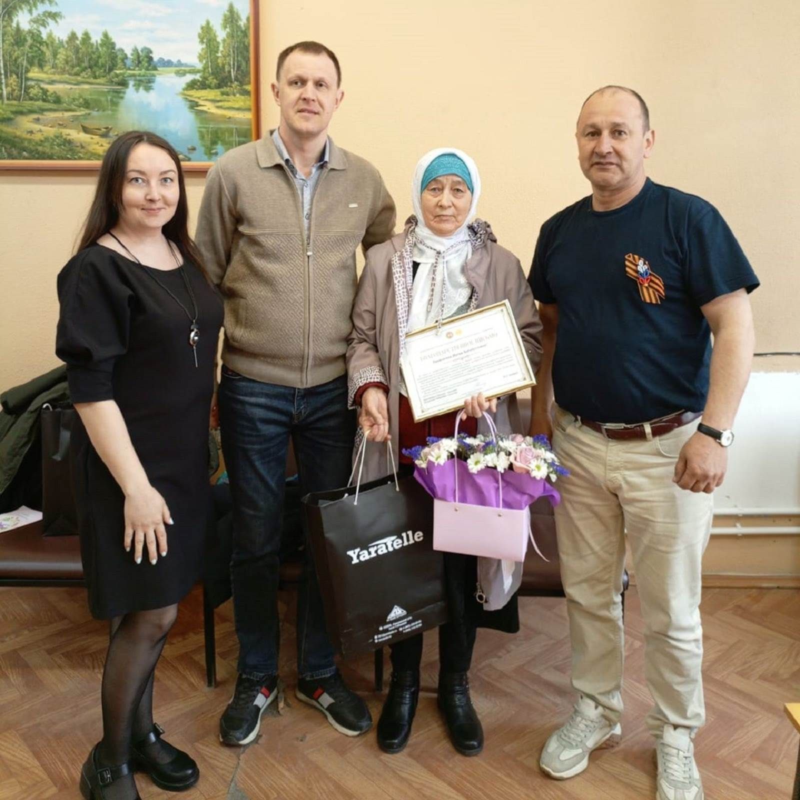 Лаеш районында хезмәт ветераннарын котладылар