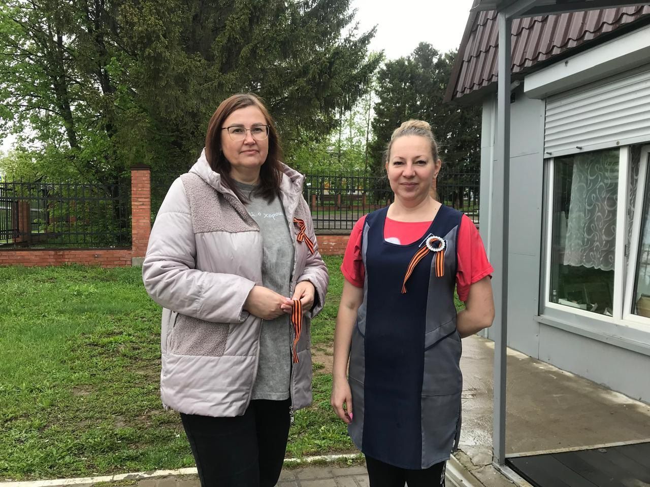 В селе Среднее Девятово прошла акция «Георгиевская ленточка»