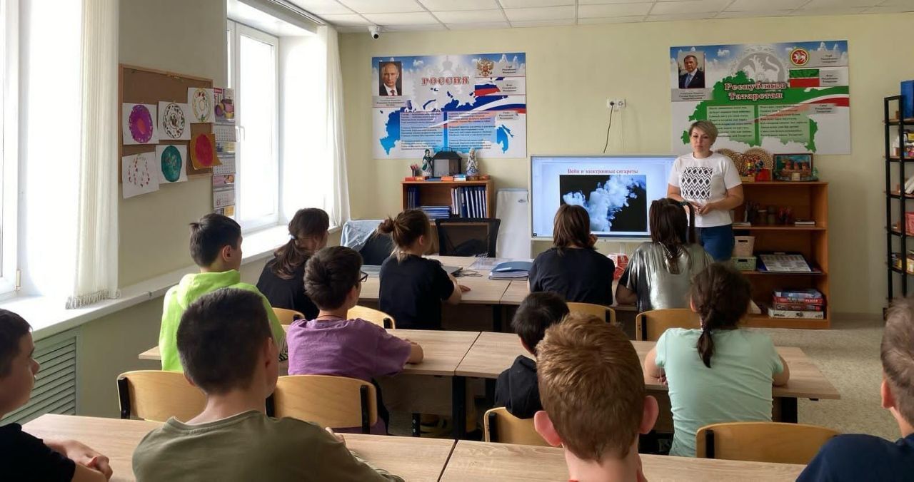 Лаишевским детям рассказали об опасности курения вейпов