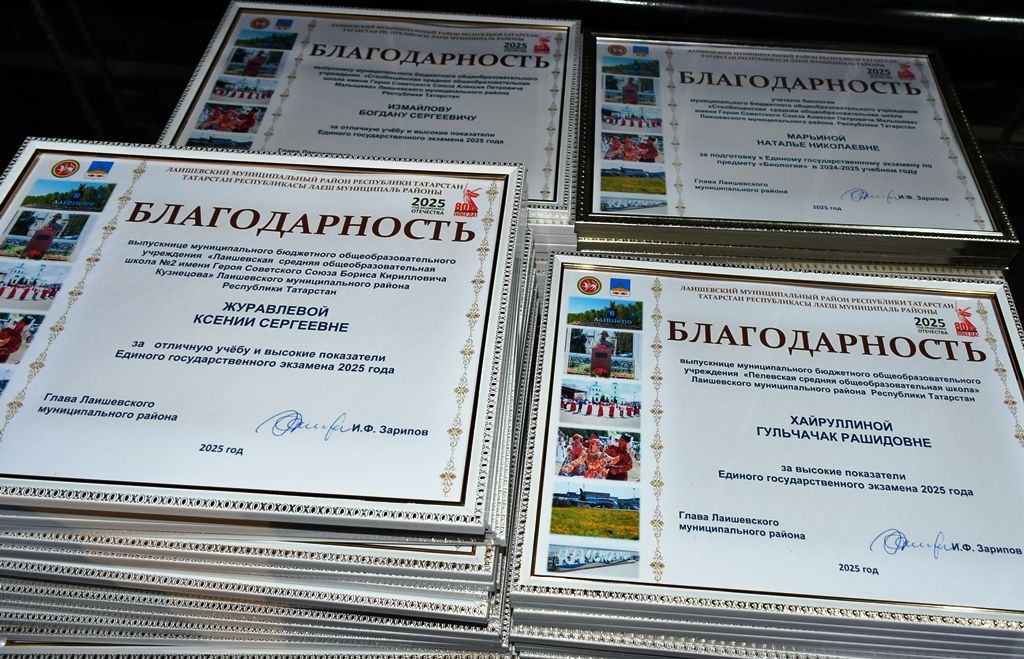 Выпускники Лаишевского района: золотые медалисты