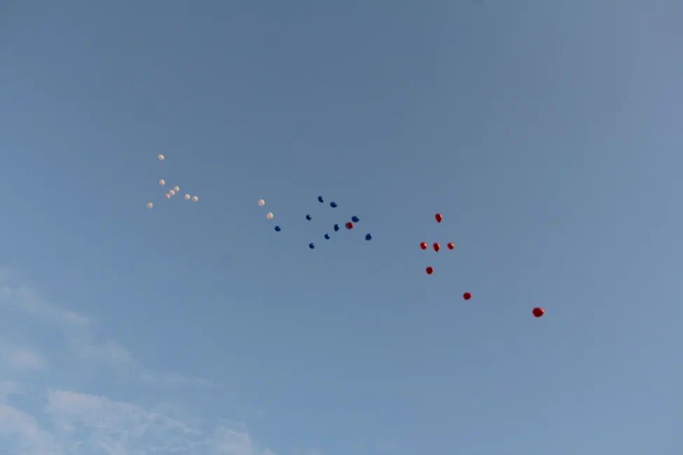 В ЖК «Южный парк» поселка Усады триколором окрасили небо