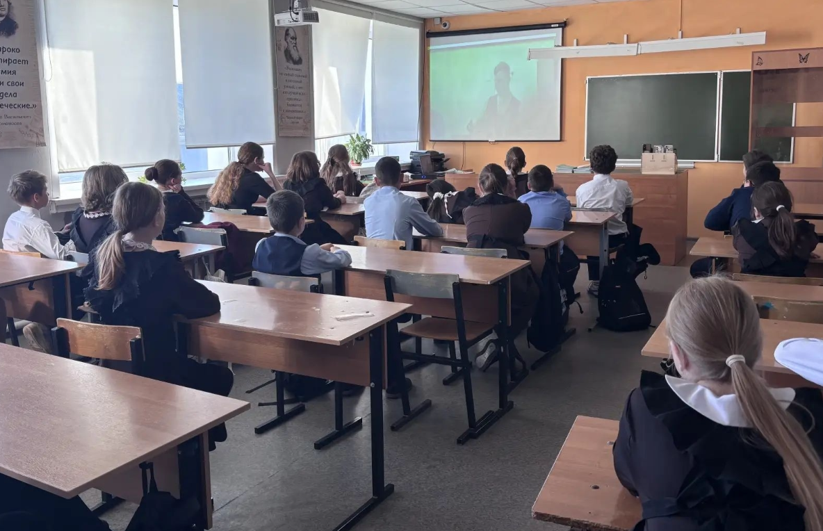 Урок по выбору профессии в Лаишевской школе №2
