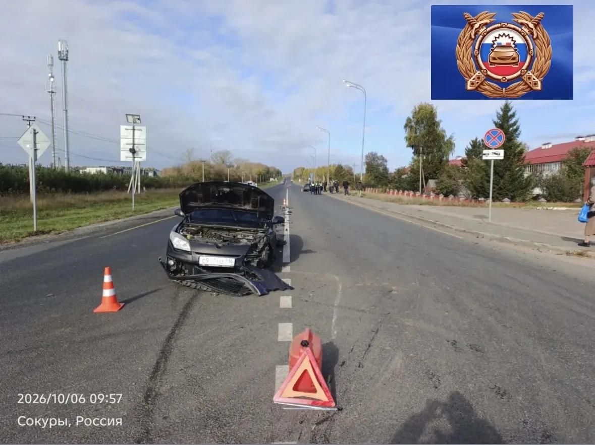 Один человек пострадал в столкновении BMW и Renault в Татарстане