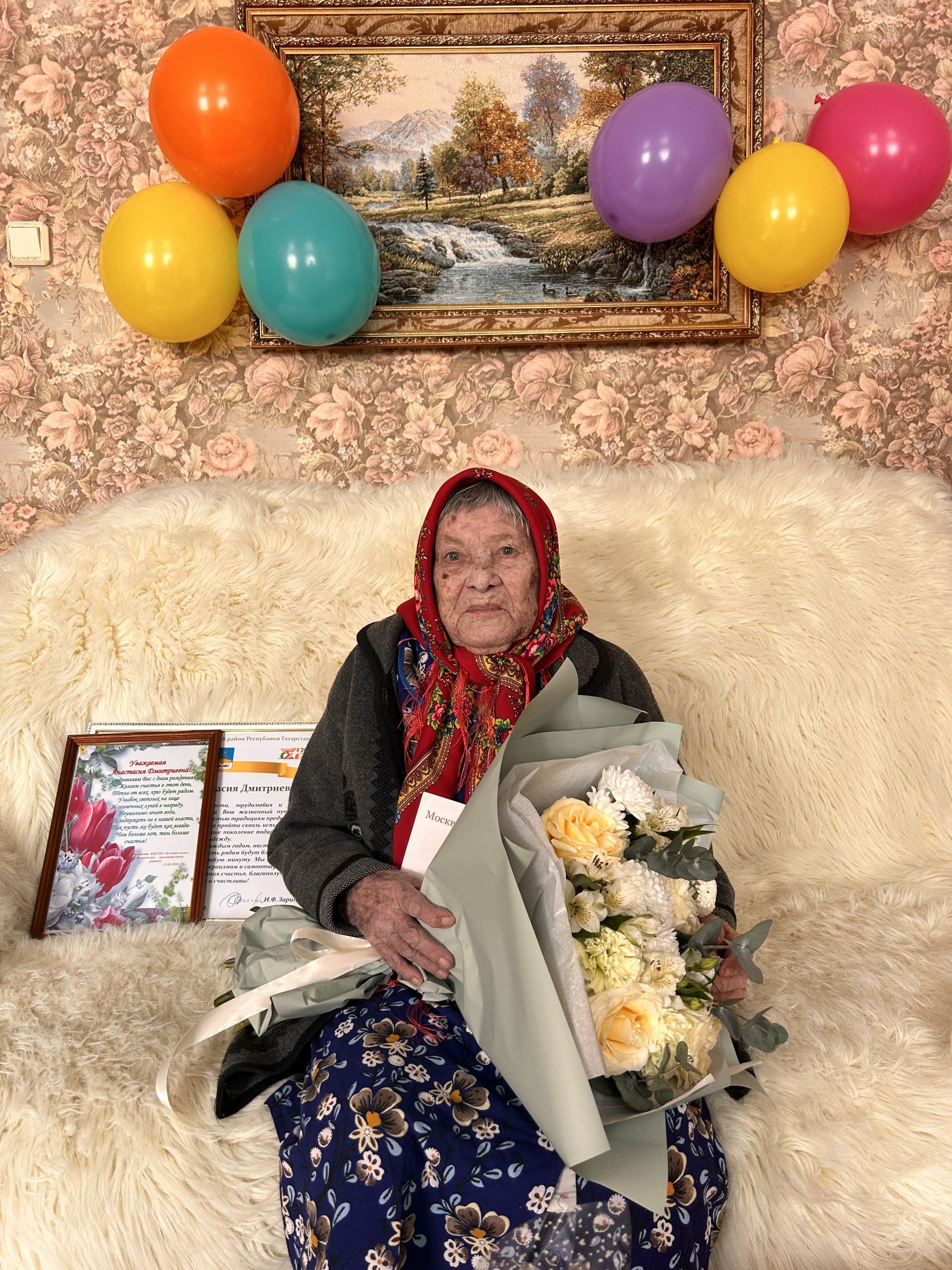 В Лаишево поздравили 101-летнюю труженицу тыла