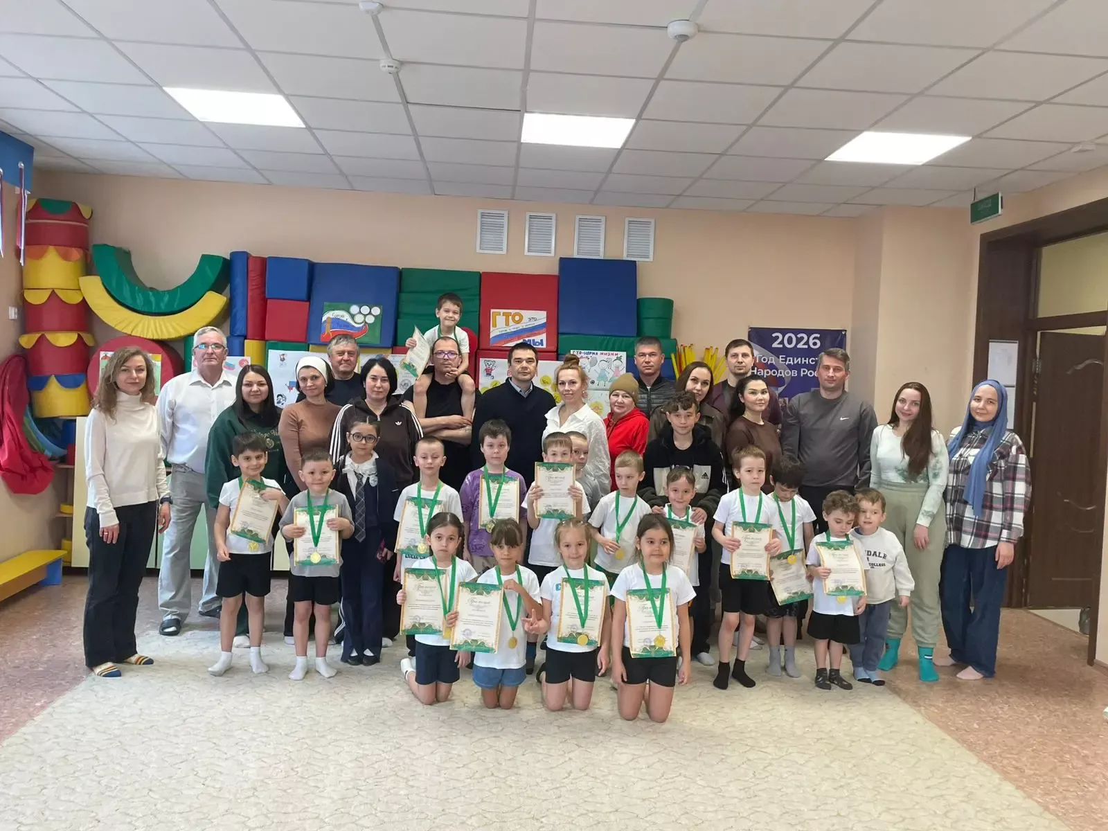 Воспитанники детского сада «Ромашка» вышли на татами