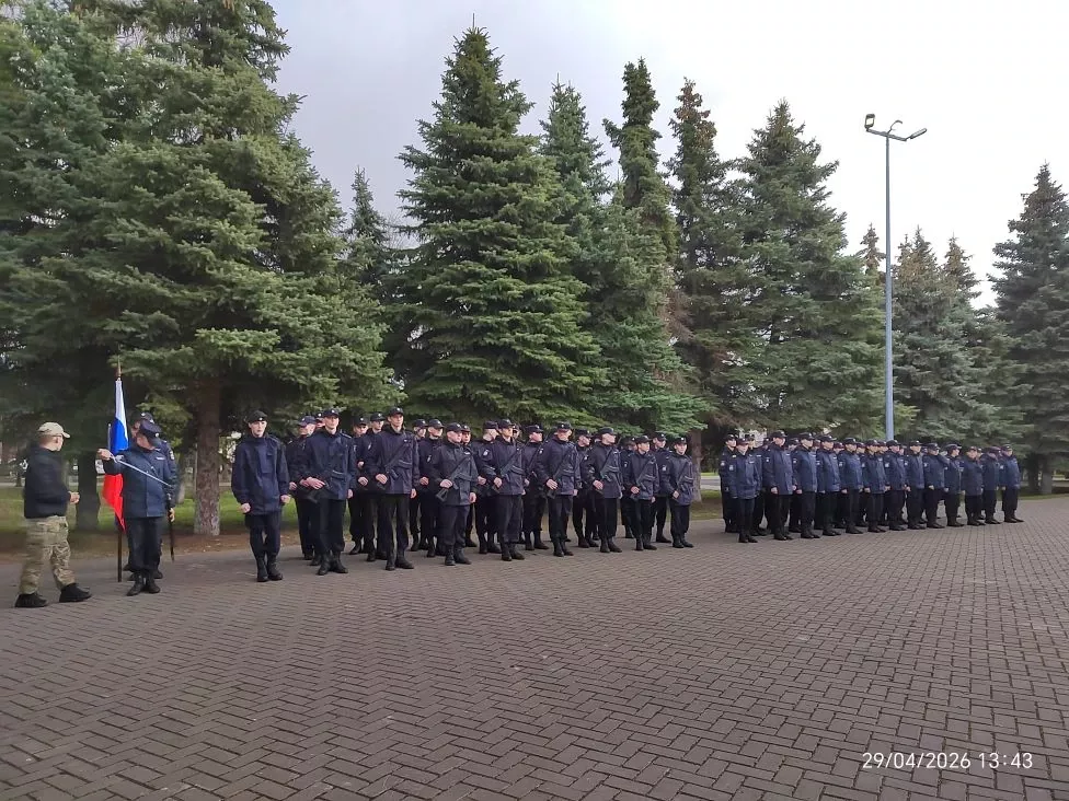 Подготовка в парке Победы к параду в честь Дня Победы в Лаишево
