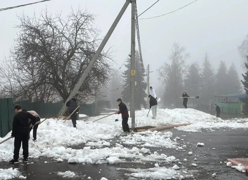 В Лаишевском детдоме устроили весенний субботник