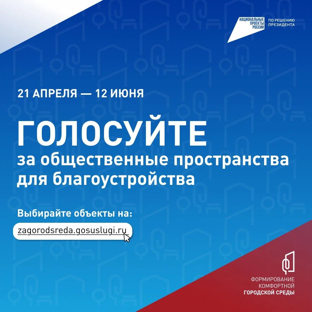 Вместе мы можем решить, какое общественное пространство в нашем районе преобразится в следующем году.