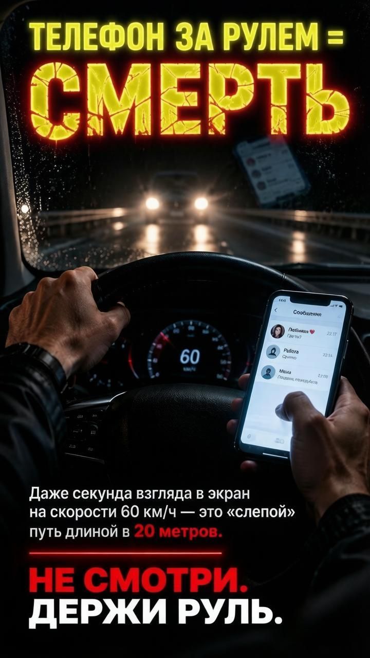 Разговор по телефону за рулем может стоить жизни