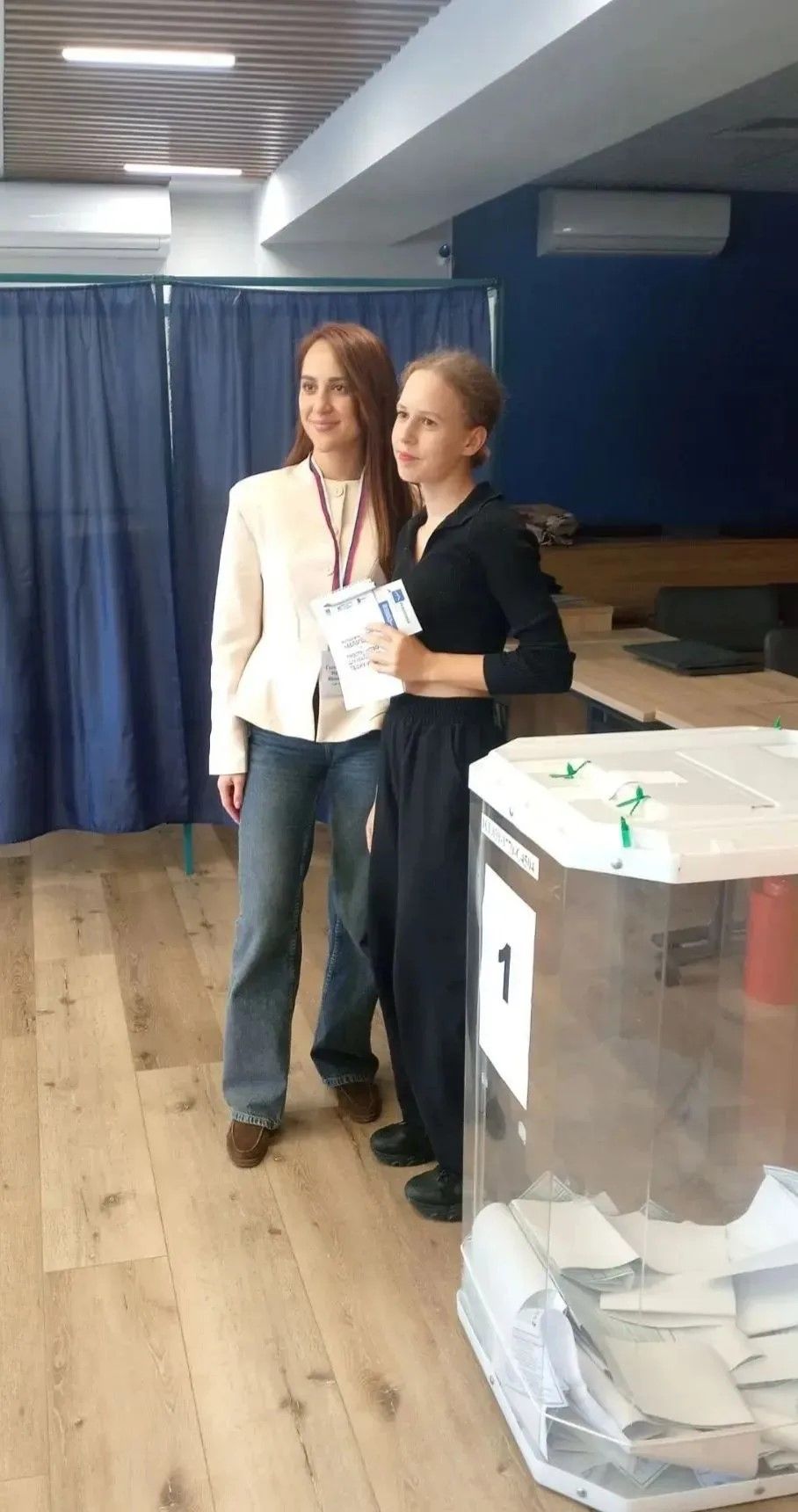 Студенты Лаишевского техникума принимают участие в голосовании