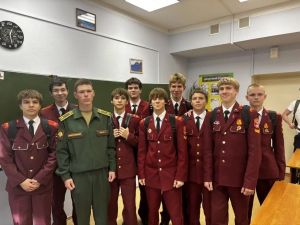 Кадеты Лаишевского района встретились с курсантом Казанского танкового училища