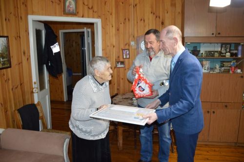 Сегодня в Лаишевском районе поздравили с юбилеем узницу концлагеря Юсупову Валентину  Леонтьевну