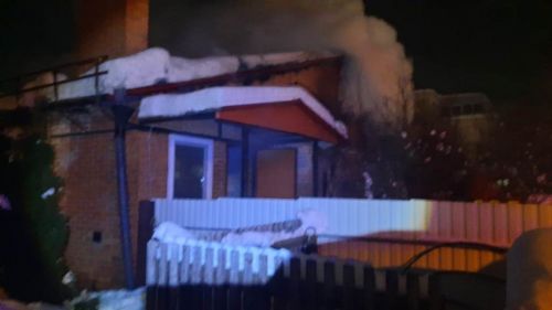 Этой ночью в Песчаных Ковалях при пожаре едва не погиб человек