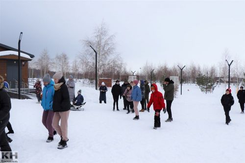 Жители Лаишевского района встали на лыжи