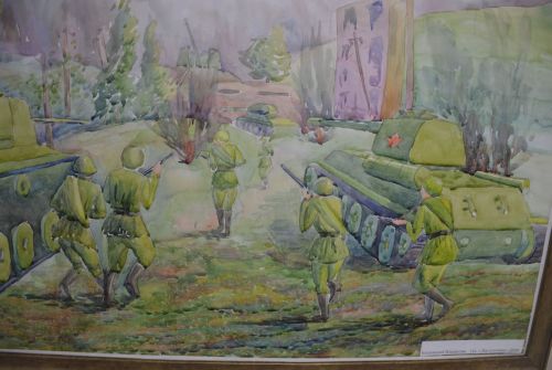Вчера в фойе районного дома культуры работала выставка картин выпускников и учащихся Лаишевской школы искусств