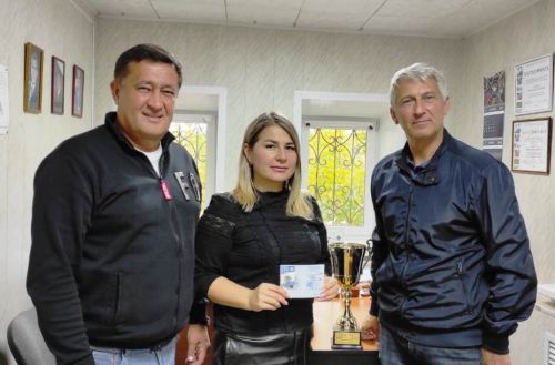 Алене Плоховой вручили серебряный значок ГТО