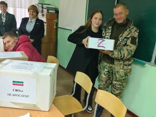 В гости к юнармейцам Лаишевского района пришел участник СВО