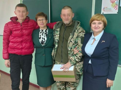 В гости к юнармейцам Лаишевского района пришел участник СВО