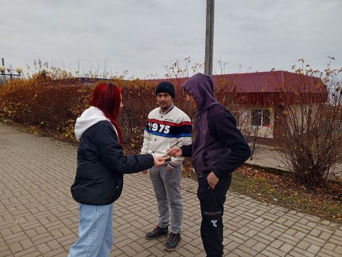 На лаишевских улицах проводилась акция по отказу от курения