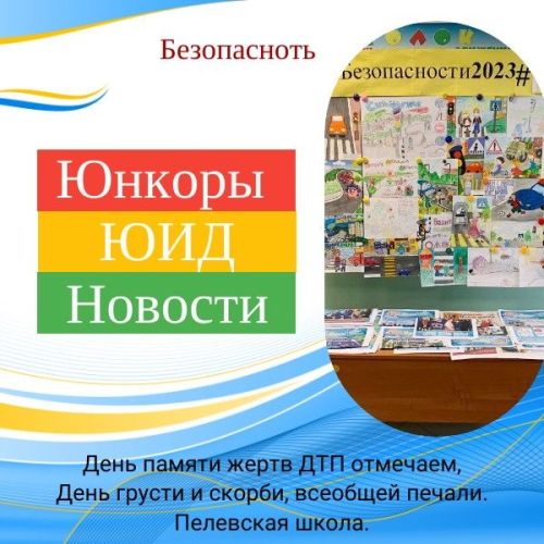 В Пелевской школе День памяти жертв ДТП отмечают