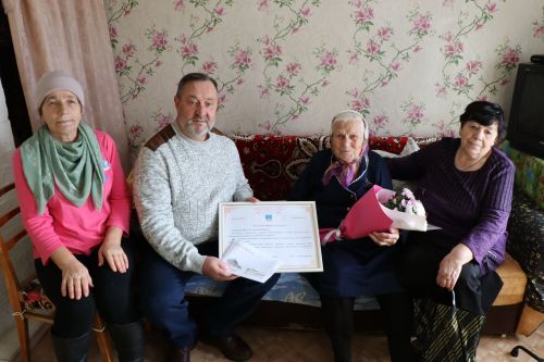 Жительница Лаишева Мария Бакина отмечает свое 95-летие
